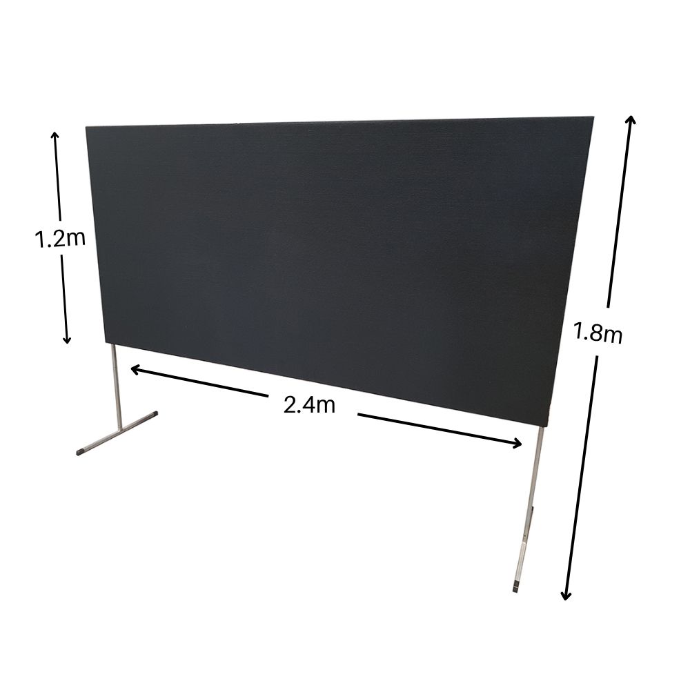Posterboard on Legs 2.4m W x 1.2 x 1.8m H - Image 2