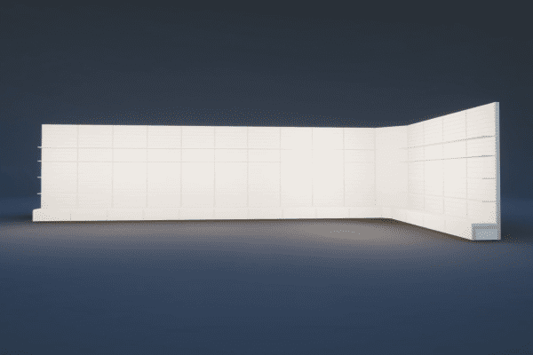 Freestanding Slat Wall 2400H x 900W - Image 7