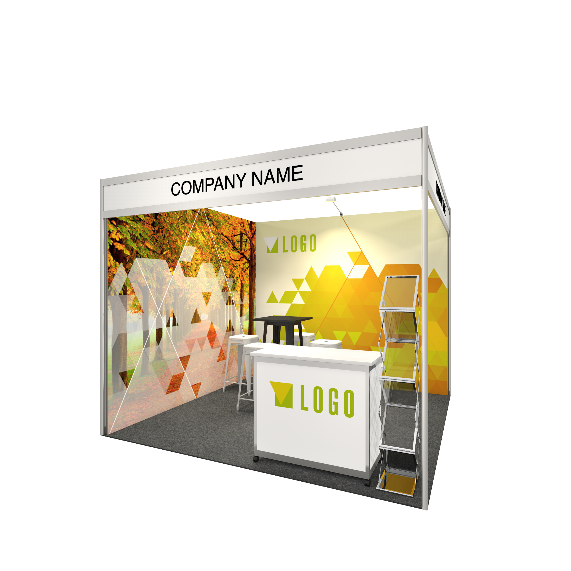 premium-3x3-fabric-graphics-booth-exhibition-display-services