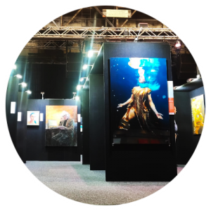 Art Display Screens - Temporary exhibition walls hire and installation