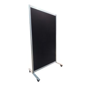 2m x 1m Premium Black Fabric Display Board on Wheels – Purchase