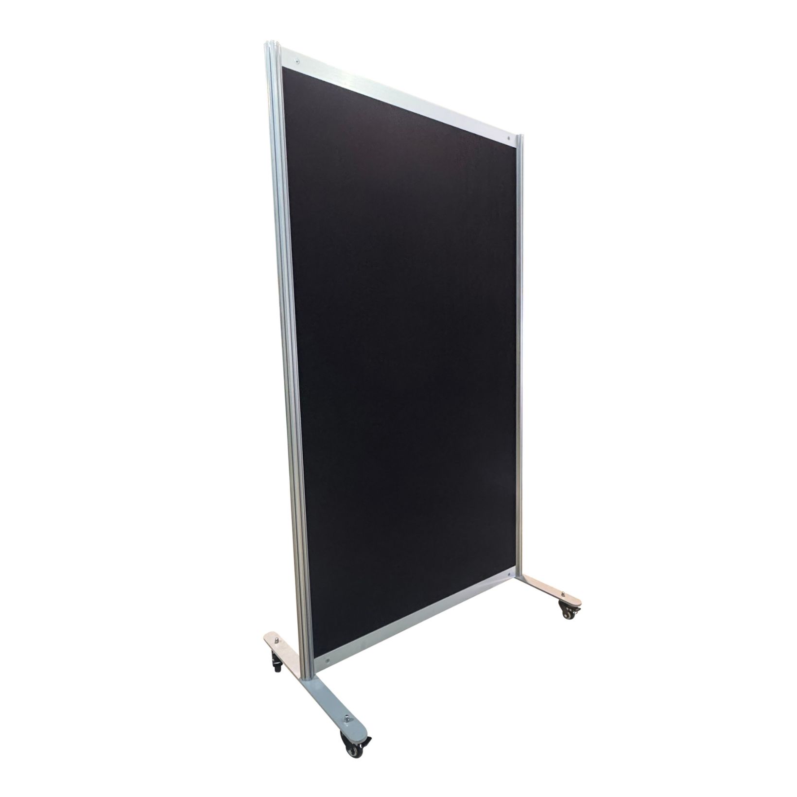 2m x 1m Premium Black Fabric Display Board on Wheels – Purchase