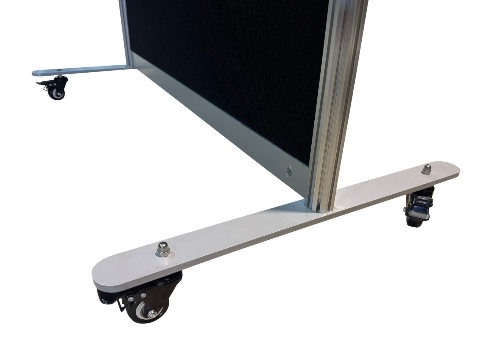 2m x 1m Premium Black Fabric Display Board on Wheels – Purchase - Image 3