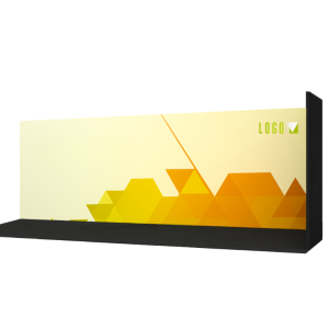 6m Printed Fabric Velcro Wall